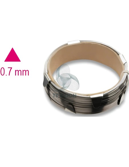 Cavo Acciaio Per Cristalli Sezione Triangolare 0,7mm
