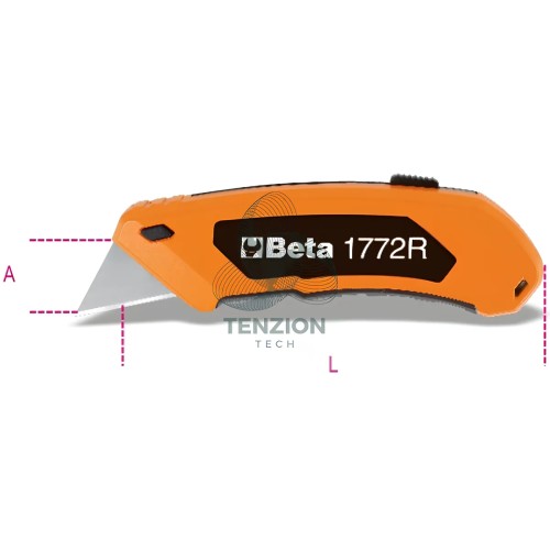 Cutter Lama Trapezoidale Retrattile