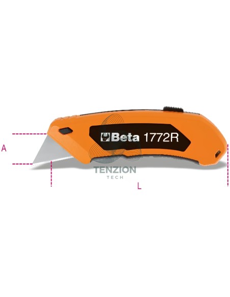 Cutter Lama Trapezoidale Retrattile