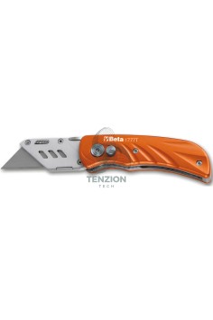 Cutter Serramanico Lama Trapezoidale Impugnatura Alluminio