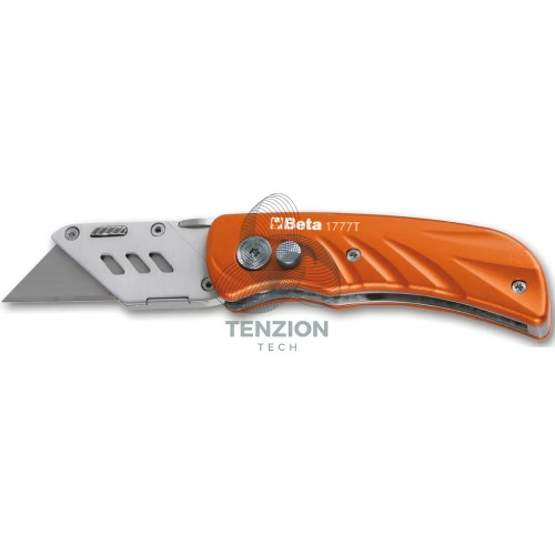 Cutter Serramanico Lama Trapezoidale Impugnatura Alluminio
