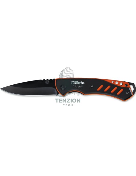 Coltello A Serramanico Impugnatura Alluminio Anodizzato Lama Acciaio Inox