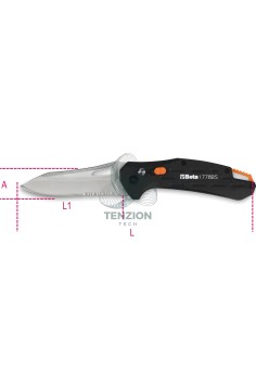 Coltello A Serramanico Lama Acciaio Inox Seghettata Finitura Carbon 2