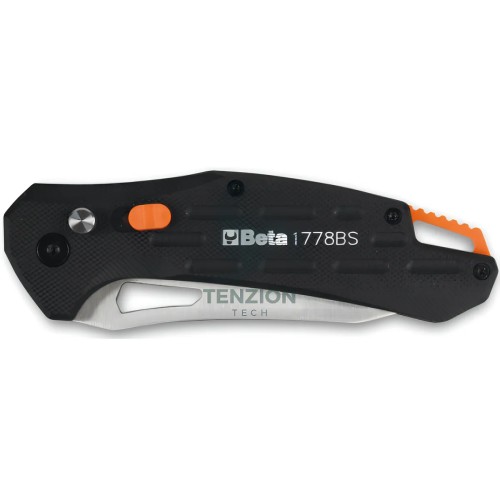 Coltello A Serramanico Lama Acciaio Inox Seghettata Finitura Carbon