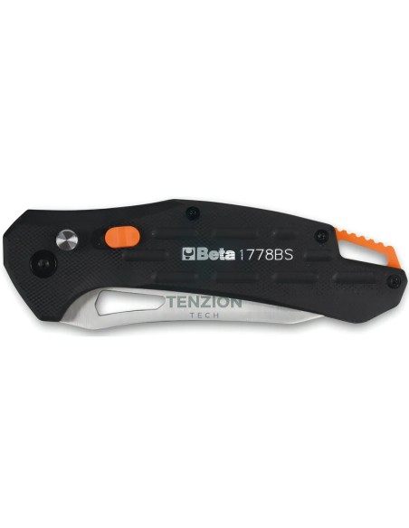 Coltello A Serramanico Lama Acciaio Inox Seghettata Finitura Carbon