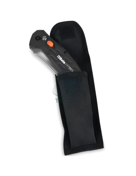 Coltello A Serramanico Lama Acciaio Inox Seghettata Finitura Carbon