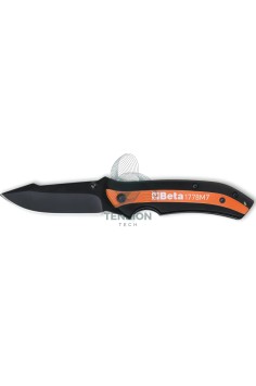 Mini Coltello A Serramanico Impugnatura Inserti Fibra Di Vetro Lama Acciaio Inox