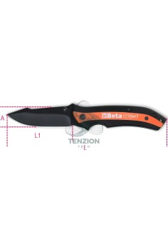 Mini Coltello A Serramanico Impugnatura Inserti Fibra Di Vetro Lama Acciaio Inox 2