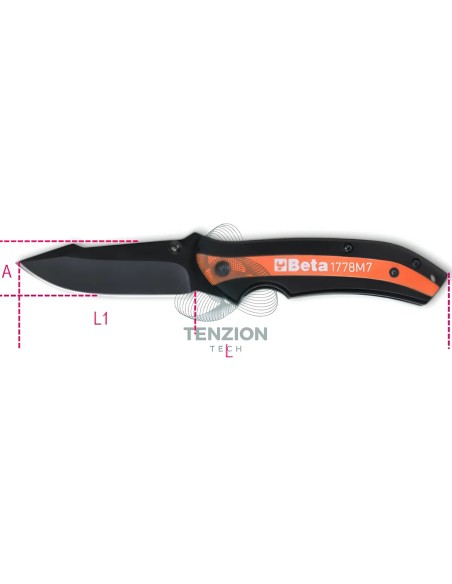 Mini Coltello A Serramanico Impugnatura Inserti Fibra Di Vetro Lama Acciaio Inox