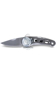 Coltello A Serramanico Impugnatura Lama Acciaio Inox Alluminio