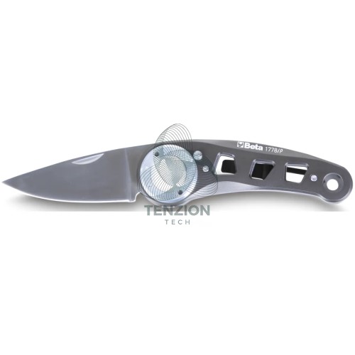 Coltello A Serramanico Impugnatura Lama Acciaio Inox Alluminio