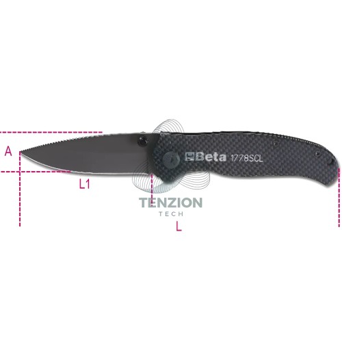 Coltello A Serramanico Lama Acciaio Temprato Soft Carbon