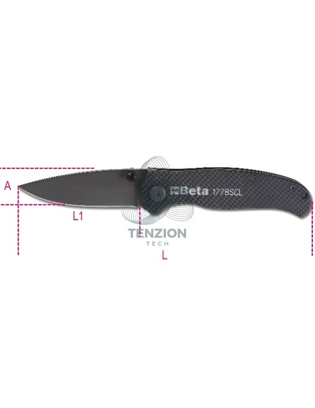 Coltello A Serramanico Lama Acciaio Temprato Soft Carbon