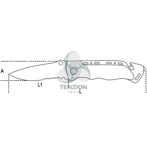 Coltello Soccorso Auto Frangicristallo Tagliacinture
