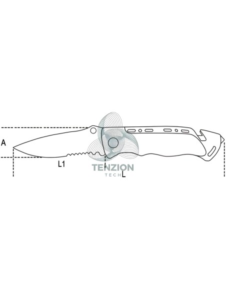 Coltello Soccorso Auto Frangicristallo Tagliacinture