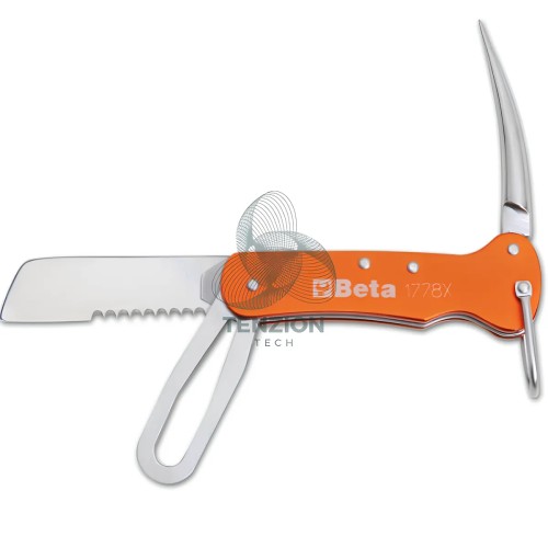 Coltello Per Nautica Impugnatura Alluminio Lama Acciaio Inox