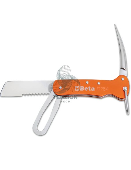 Coltello Per Nautica Impugnatura Alluminio Lama Acciaio Inox
