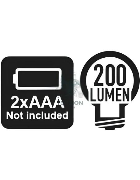 Torcia Led Alluminio Anodizzato 200Lm