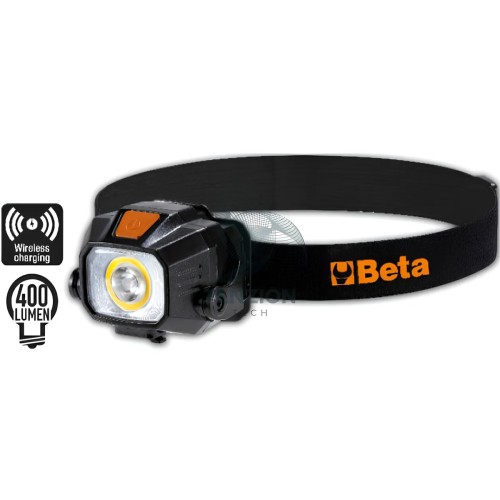 Lampada Da Testa Led Ricarica Wireless Doppia Emissione Luminosa 400Lm