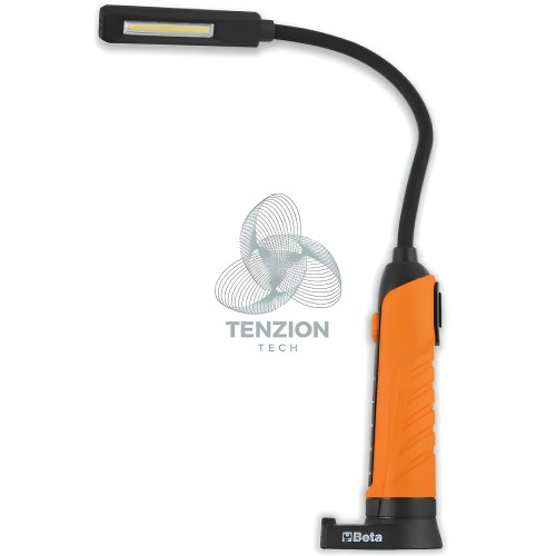Lampada Led Magnetica Testa Flessibile Doppia Emissione Luminosa 500Lm