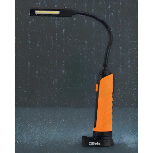 Lampada Led Magnetica Testa Flessibile Doppia Emissione Luminosa 500Lm