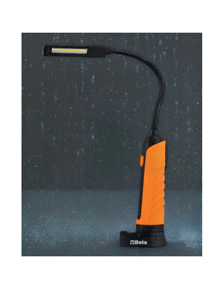 Lampada Led Magnetica Testa Flessibile Doppia Emissione Luminosa 500Lm