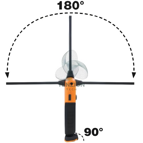 Lampada Led Ricaricabile Magnetica Snodata Orientabile 180° 800Lm