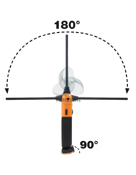 Lampada Led Ricaricabile Magnetica Snodata Orientabile 180° 800Lm
