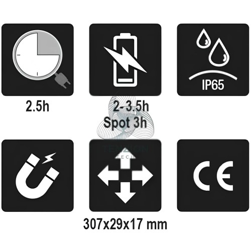 Lampada Led Sottile Snodata Ricaricabile 200Lm