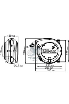 Avvolgitore Automatico Con Cavo 2x1,5mm² 2
