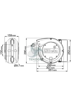 Avvolgitore Automatico Con Cavo 3Gx1,5mm² 2