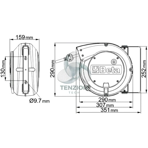 Avvolgitore Automatico Con Cavo 3Gx1,5mm²