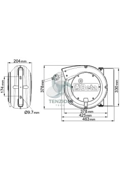 Avvolgitore Automatico Con Cavo 4Gx2,5mm² 2