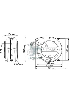 Avvolgitore Automatico Con Cavo 5Gx1,5mm² 2