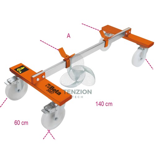 Carrello Sottoscocca Per Veicoli Senza Meccanica Anteriore Posteriore