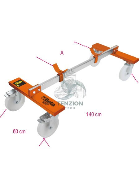 Carrello Sottoscocca Per Veicoli Senza Meccanica Anteriore Posteriore