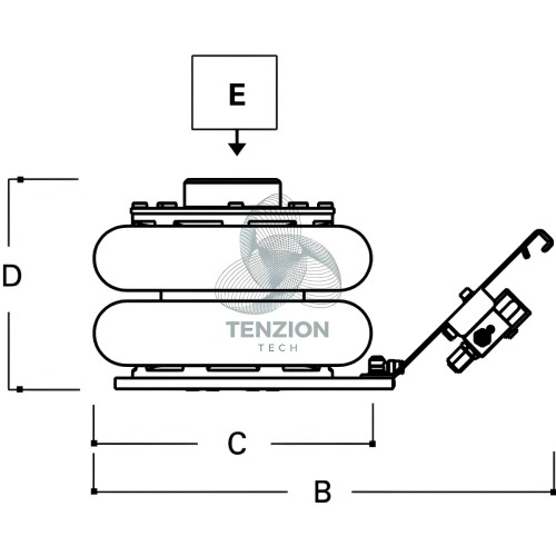 Sollevatore Pneumatico 2T 2 Stadi