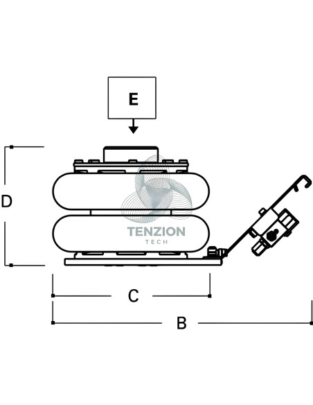 Sollevatore Pneumatico 2T 2 Stadi