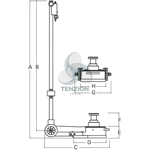 Sollevatore Oleopneumatico 60-30-15T