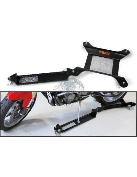 Base Mobile Per Cavalletto Centrale Ruota Posteriore Moto Con Estensione Per Cavalletto Laterale