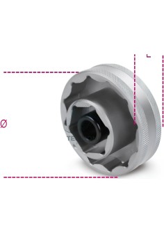 Chiave A Bussola Poligonale Per Dadi Mozzo Ruota Ducati 1/2" 2
