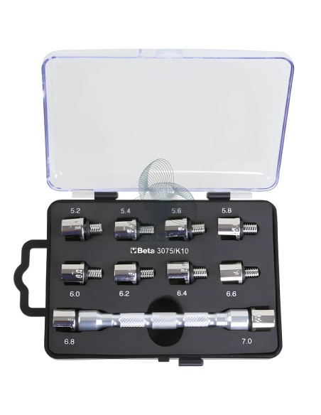 Set Chiave Universale Testina Intercambiabile Con 10 Inserti Serraggio Ruote 5,2-7,0mm