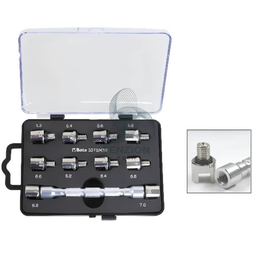 Set Chiave Universale Testina Intercambiabile Con 10 Inserti Serraggio Ruote 5,2-7,0mm