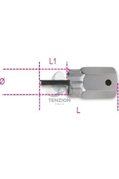 Chiave Estrattore Per Ruote Libere Shimano A Cassetta Con Perno Guida 1/2" 2
