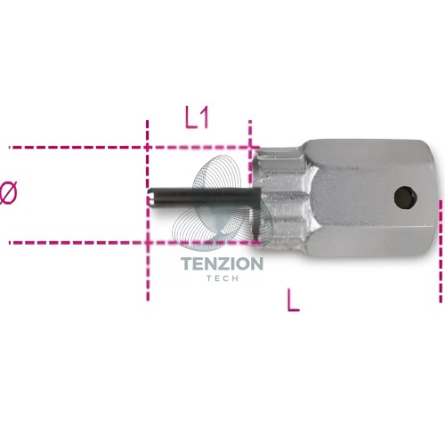Chiave Estrattore Per Ruote Libere Shimano A Cassetta Con Perno Guida 1/2"