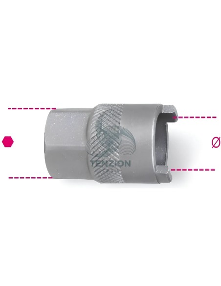 Chiave Estrattore Per Ruote Libere 2 Innesti 1/2"