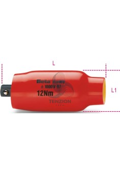 Prolunga Pretarata 12Nm Attacco Quadro Femmina 3/8" Isolata 1000V