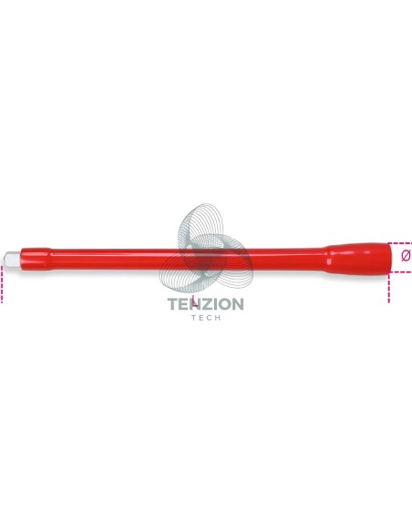 Prolunga Quadro Maschio Femmina 3/8" 265mm Isolata 1000V