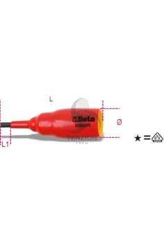 Chiave A Bussola Maschio Esagonale 1/2" Isolata 1000V