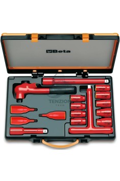 Set 12 Chiavi A Bussola Esagonali Maschio E Accessori 1/2" Isolati 1000V